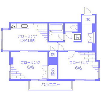 東京都文京区小石川１丁目 賃貸マンション 2DK