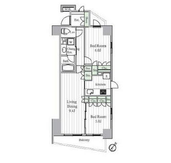 東京都文京区小石川４丁目 賃貸マンション 2LDK