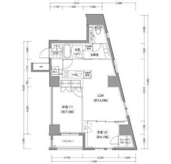 東京都文京区小石川２丁目 賃貸マンション 2LDK